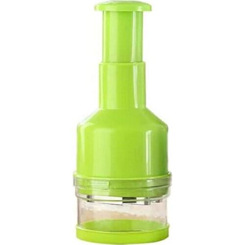 Multifunction Garlic Press & Slicer Tool Slicing and Grinding Plastic White/Gray Garlic Press Fruit and Vegetable Cooking Tools