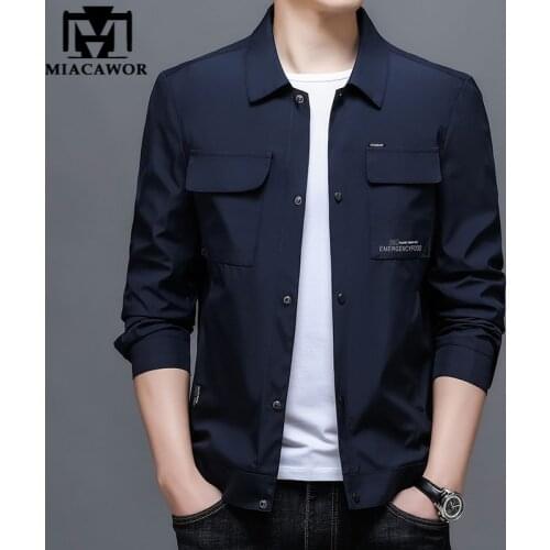 New Casual Men Jackets Coats Spring Autumn Pocket Bomber Jacket Casaco Masculino Clothing Drop Shipping J701