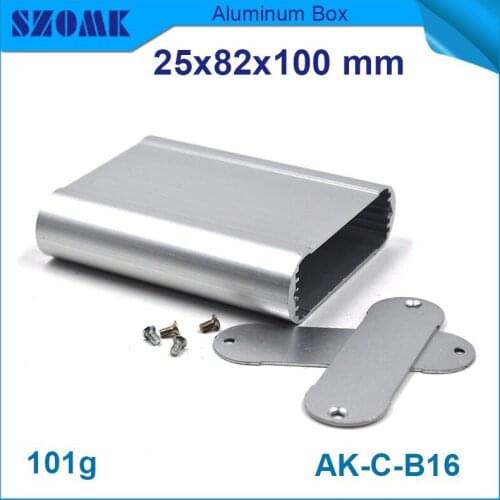 Small aluminium enclosures 4 pcs/lot smooth surface IP 54 aluminum box which in silver color without powder coating with scratch