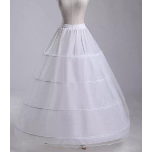 Wedding Petticoat 4 Crinoline Slip Underskirt Bridal Dress Hoop Vintage Slips Cheap Wedding Accessories