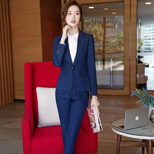 Autumn and winter new womens clothes fashion high-end ladies suit skirt suit overalls two-piece pants womens clothing