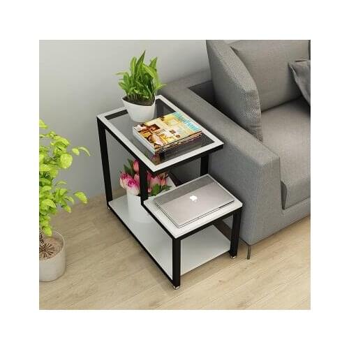 Simple living room small tea table. Corner table mini corner cabinet sofa cabinet. Side cabinet glass small side a few.1