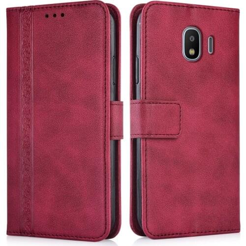 Luxury Flip Wallet Leather Case for Samsung Galaxy J2 2018 J250 J250F SM-J250F Magnetic Book Protect phone back Cover