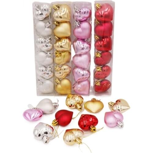 Natal Christmas Tree Heart Christmas Pendant Balls Decoration XMAS Party Ornaments 2022 Bow-knot Decorations For Home DIY Gift