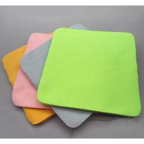 Hot 5Pcs/Lot Lens Cloth 14*17cm Cleaning Clohts Microfiber Glasses Camera Phone Computer Screen Cleaning Cloth For Lens Eyeglass