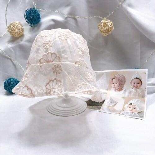 5Colors Lace Kids Hats for Mother Baby Hat Summer Childrens hats Beach Sun Hat Wide Brim Kids Princess Travel Sunshade Hat