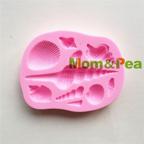 Mom&Pea MPA1792 Shell Shaped Silicone Mold Cake Decoration Fondant Cake 3D Mold Food Grade