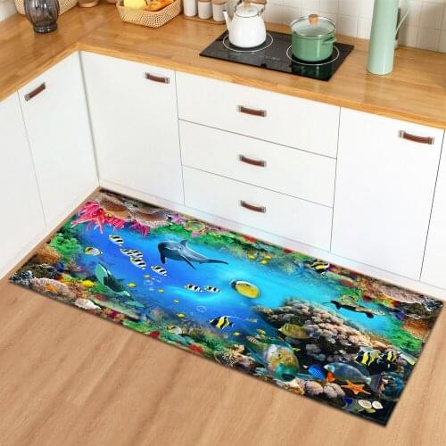 Modern Kitchen Rug Home Entrance Doormat Bedroom Living Room Children Decoration 3D Carpet Hallway Bathroom Anti-Slip Floor Mat