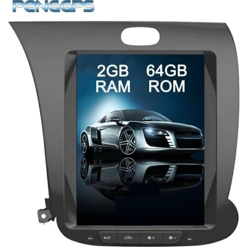 Tesla Style 2 Din Android 6.0 Car GPS Navigation DVD Player for KIA CERATO K3 FORTE 2013-2016 Left hand Seat Heating Amplifier