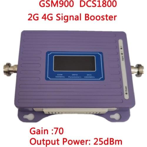 2G 4G Signal Booster GSM 900 4G LTE 1800 Repeater GSM 1800mhz Mobile Signal Amplifier Dual Band Cellular Amplifier booster