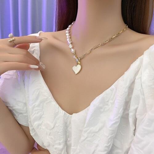 Love Pearl Necklace 2021 New Fashion Light Luxury Design Clavicle Chain Necklaces for Women Luxury Jewelry Accessories Gifts