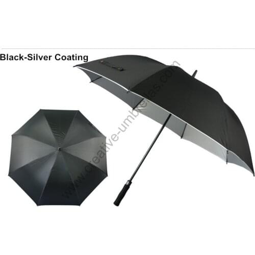 Diameter 130cm buy 3 pcs get 1 free pongee silver coating-2 times golf umbrellas.fiberglass,auto open,anti static,anti thunder