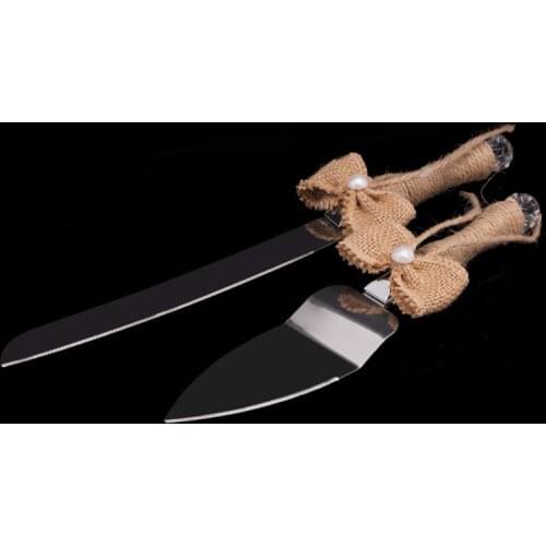 2pcs Stainless Steel Cake Knife and Shovel Set Dessert Pie Fondant Divider Cutter Spatula Server Baking Cake Tools Wedding Party