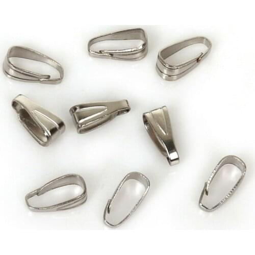 3X7mm 500pcs/lot Pendant Clips Pendant Clasps Pinch Clip Bail Pendant Connectors Jewelry Findings DIY jewely parts accessories