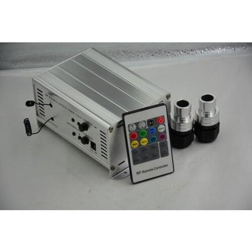 7W*2 holes LED RGB light engine with 20key RF remote,AC100-240V input;with twinkle and shooting star wheels