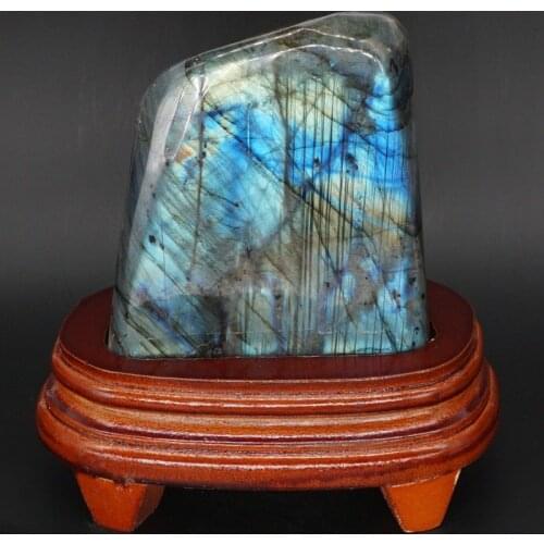 895g Natural Gemstone Labradorit Crystal Energy Raw Materials Rock Specimen