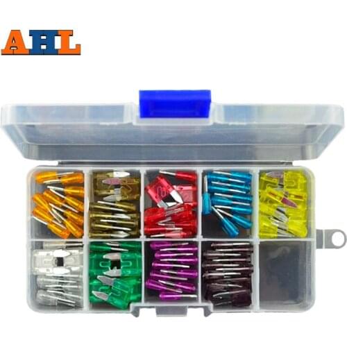90pcs/lot Automotive Car Motorcycle Blade Fuse Kit Assortment fuses 5A 7.5A 10A 15A 20A 25A 30A 35A 40A