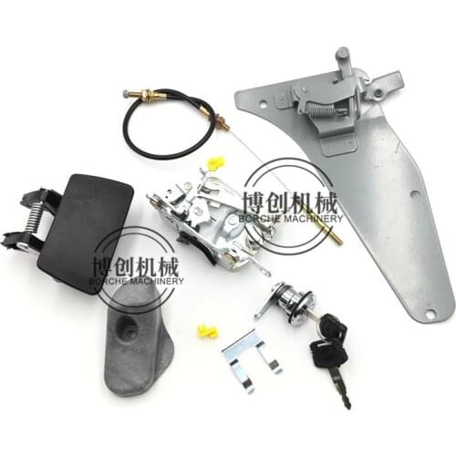 Free shipping for Hitachi ZAX120 200 240 330 360 -6 -3G cab door lock assembly lock block puller