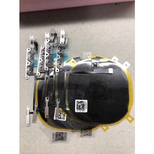 Wireless Charging Coil NFC Signal Antenna Flex For iPhone XS Max XR XS X Volume Button Flex with Wireless NFC Chip Flex Cable