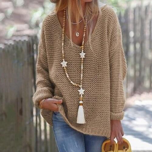 Bohemian Winter Sweater Chain Retro Ethnic Boho Sweater Necklace Long Colorful Beaded Necklace Handmade Necklace