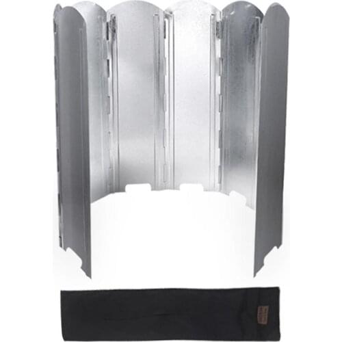 Large Stove Wind Shield Foldable Wind Deflector Lightweight Windproof Camping Stove Board For Outdoor Picnic BBQ Gas Stove
