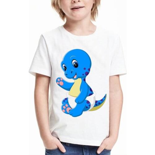 Children clothing tshirt girl dinosaur fashion cartoon t shirt cute girls tops kids clothes boys t shirts funny summer t-shirts