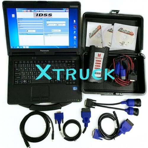 Diesel engine for Isuzu IDSS G-IDSS E-IDSS for Isuzu adapter Heavy Duty Truck excavator diagnostic TOOL+CF53 laptop Ready to use