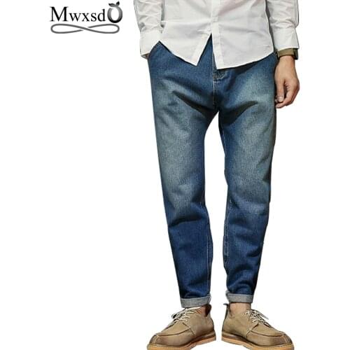 Mwxsd Spring Boutique Jeans Men Fashion Harem Pants Jeans Masculina Slim Fit Denim Trousers Brand Clothing Cotton 98% - Leica 2