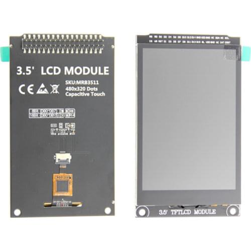 3.5 inch 34PIN HD TFT LCD Capacitive Touch Screen with PCB Board ILI9488 Controller GT911 IC 16Bit Parallel Interface 320*480