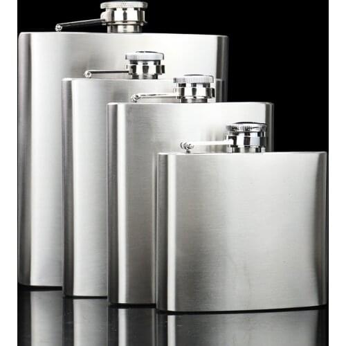 5-18 OZ Stainless Wine Whisky Steel Hip Flask Travel Portable Pocket Alcohol Bottles Beer Gift Rum Flagon Alcoholics Anonymous