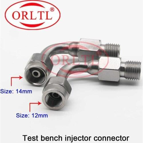 Common rail test bench injector connection pipe, connector for DENSO, B0SCH, DELPH, CAT, Siemens Piezoelectric OR7086（14mm