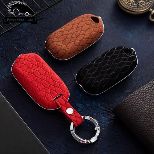 Zinc alloy leather Key Case Cover for OPEL Astra Buick ENCORE ENVISION NEW LACROSSE Rings Protect Shell Car Styling Cover