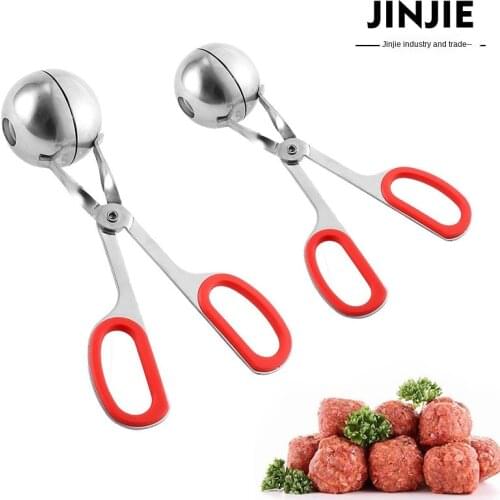 Kitchen Convenient Meatball Maker Stainless Steel Stuffed Meatball Clip DIY Fish Meat Rice Ball Maker Meatball Mold Tools