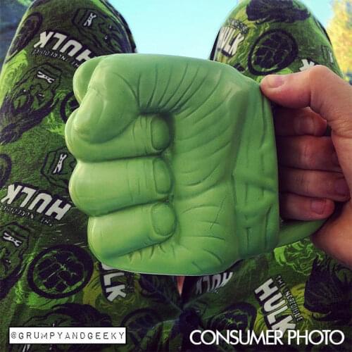 Hulk fist 300ML ceramic cup Hulk coffee beer mug Hulk Shaped Mug fist cup