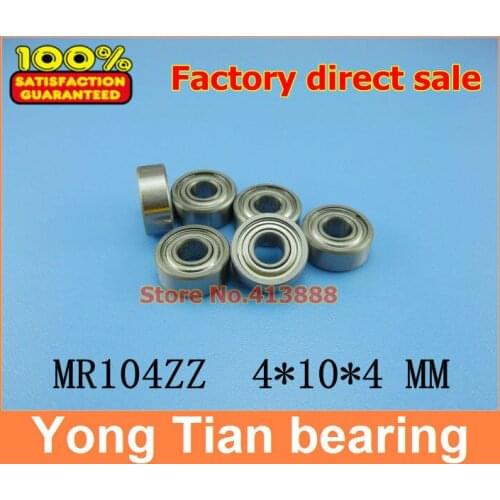 NBZH (1pcs) High quality mini stainless steel ball bearing (stainless steel 440C material) SMR104ZZ 4*10*4 mm ABEC-1 Z2