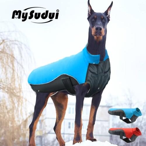 MySudui Small Big Dog Clothes Winter Waterproof Chihuahua Bulldog Fashion Dog Cloth Clothing For Dog Winter Coat Warm Ropa Perro