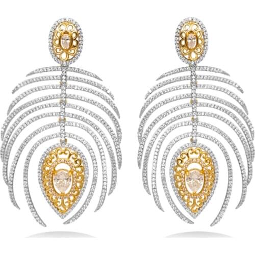 TIRIM Luxury Brand Best-selling Drop Earrings Jewelry Free Shipping Shiny Cubic Zirconia Suitable Hot for Women