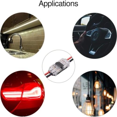 [Seven Neon]Non-stripped 1pin Applicable Wire Terminal Block Connector for 18-22AWG Electrical Wire,quick led strip Connector