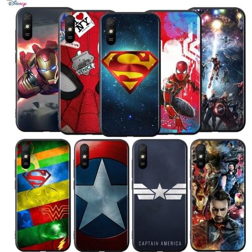 Silicone Cover Avenger Marvel Superhero For Xiaomi Redmi 9T 9 9C 9A 9AT 9i 8 8A 7 6 Pro 7A 6A 5 5A 4X Plus Phone Case