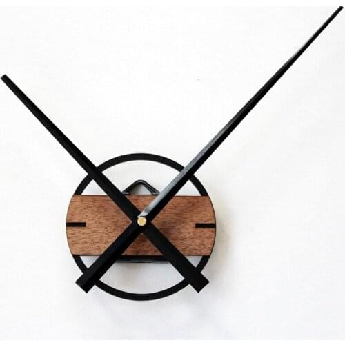 Modern minimalist extra large pointer watch solid wood log creative clock watch DIY shell accessories mute clock hands LB92517