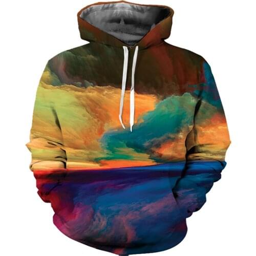 REAL American SIZE 2 Styles Colored World Explosions Sublimation Printing Plus Size 5XL 6XL Hoody Hoodies