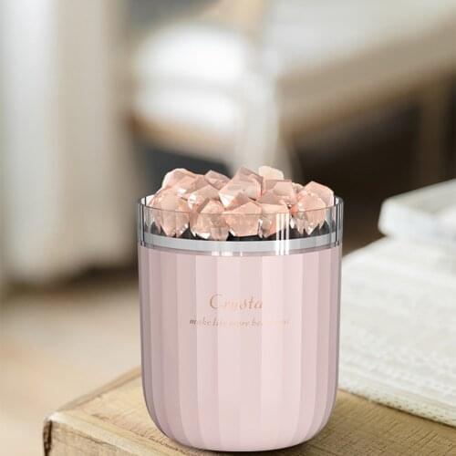 Ultrasonic Air Humidifier Salt Stone Kettle Aromatherapy Diffuser Humidifier LED Lamp Essential Oil Diffuser Car Purifier Quiet