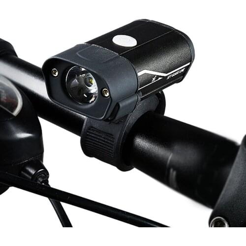 Bicycle Headlight USB Rechargeable Bike Light Aluminum Alloy Warning Light Waterproof Bike Front Light with 5 Light Modes