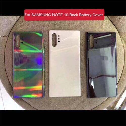 Back Glass Battery Cover for Samsung Galaxy Note 10 Note10+ Phone N9760 N9700 Repair Parts Replacement Back Case