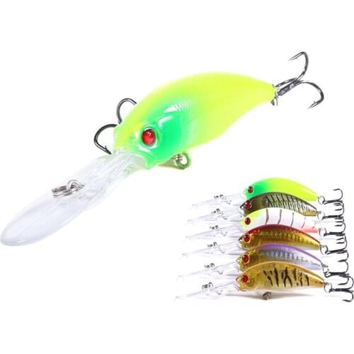 1pcs Minnow Fishing Lure 10cm 7g Crankbait Artificial Hard Bait Fly Fishing Tackle Plastic Carp Pike Fish Wobbler