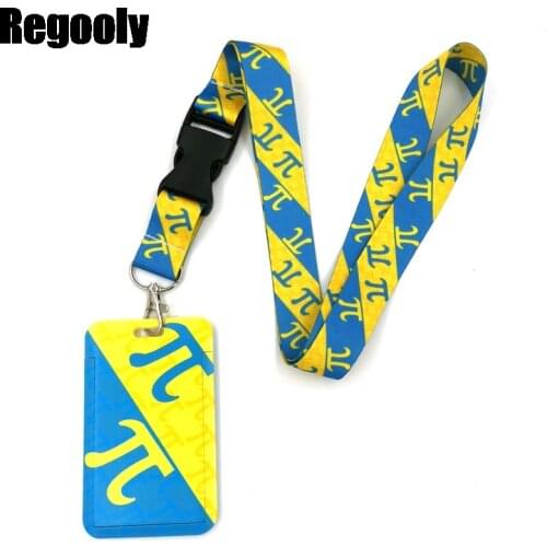 10pcs Pi Symbol Mathematics Math Sign Equation Number Neck Strap Lanyard for keys lanyard card ID Holder Key Chain for Gifts