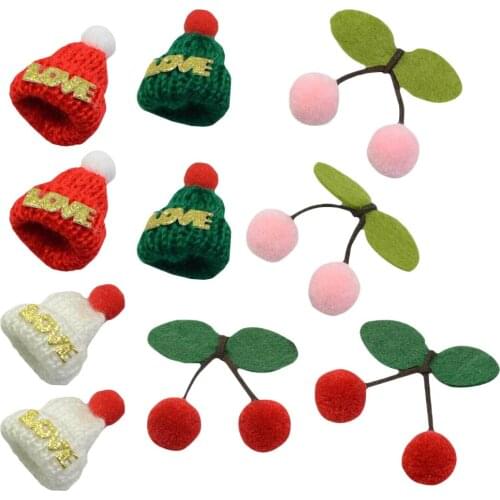 10pc Mixed Cherry Flatback Button Embellishment Scrapbooking DIY Phone Craft
