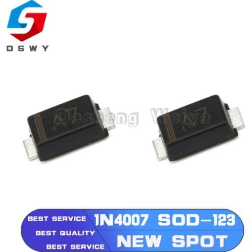 100Pcs SMD Diode 0805 SOD-123 1N5819 1N4007 1N4148 SOD123 SOD-323 1206 1N4148WS 1N5819WS B5819WS SOD323
