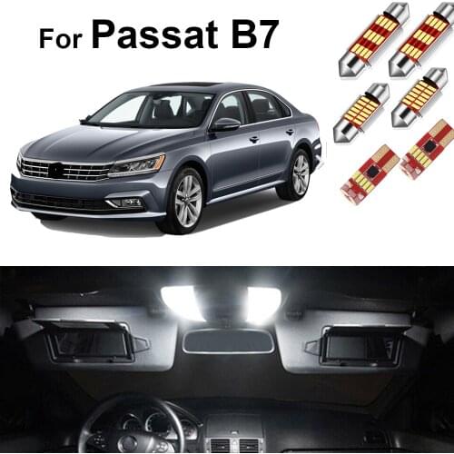 15Pcs Canbus Led Car Interior Light Kit For VW Passat B7 2012 2013 2014 2015 2016 2017 2018 2019 Dome Map Trunk Lamp