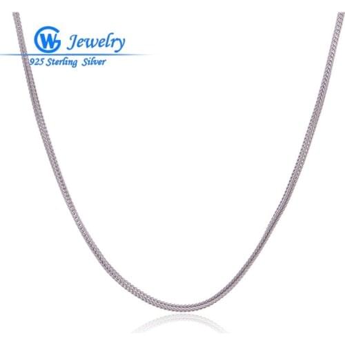16" 18" 20" sterling silver jewelry necklace diychain pieces et accessoires sac material for handmade jewelry VN013